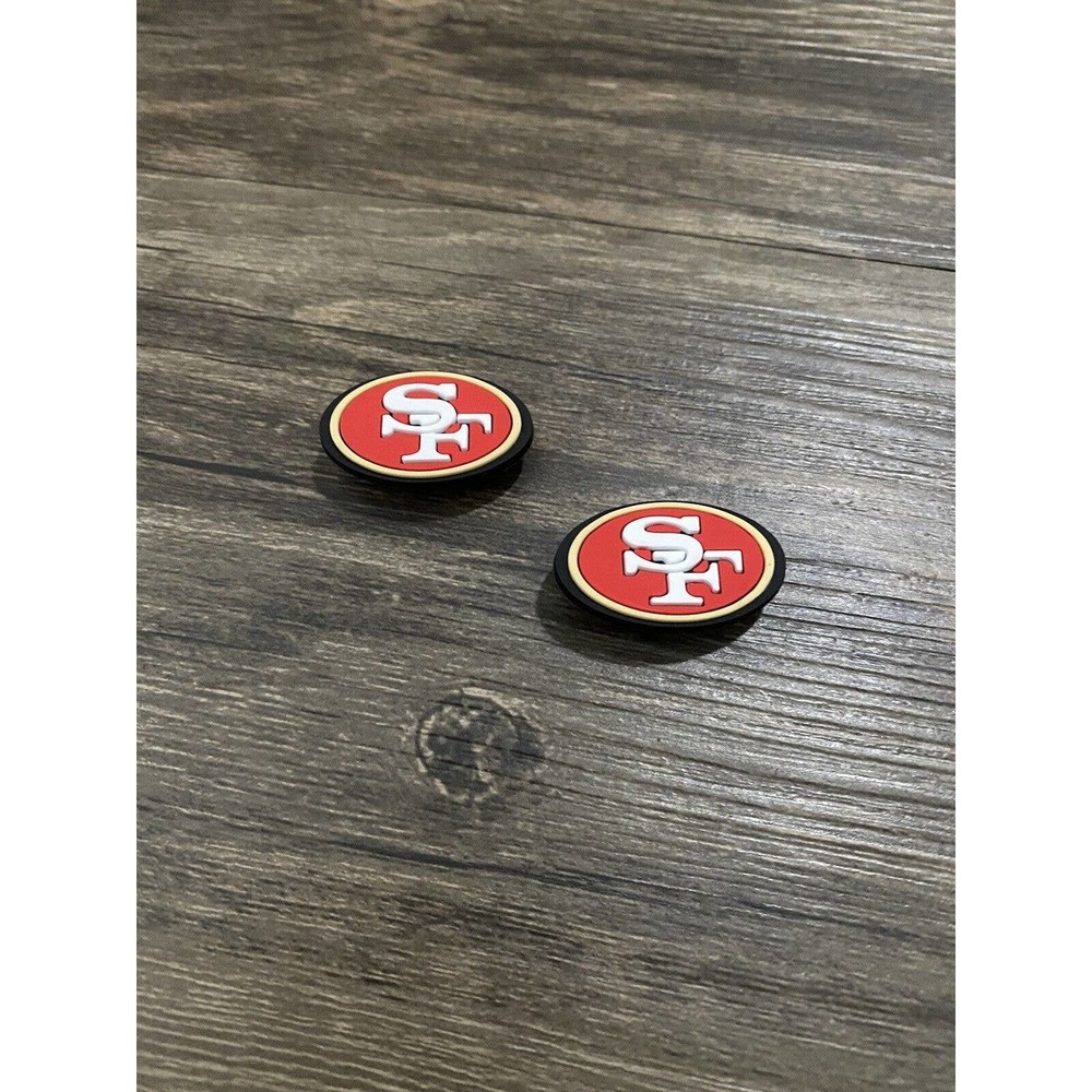 San Francisco 49ers Football Team Charm For Crocs Shoe Charms - 2 Pieces